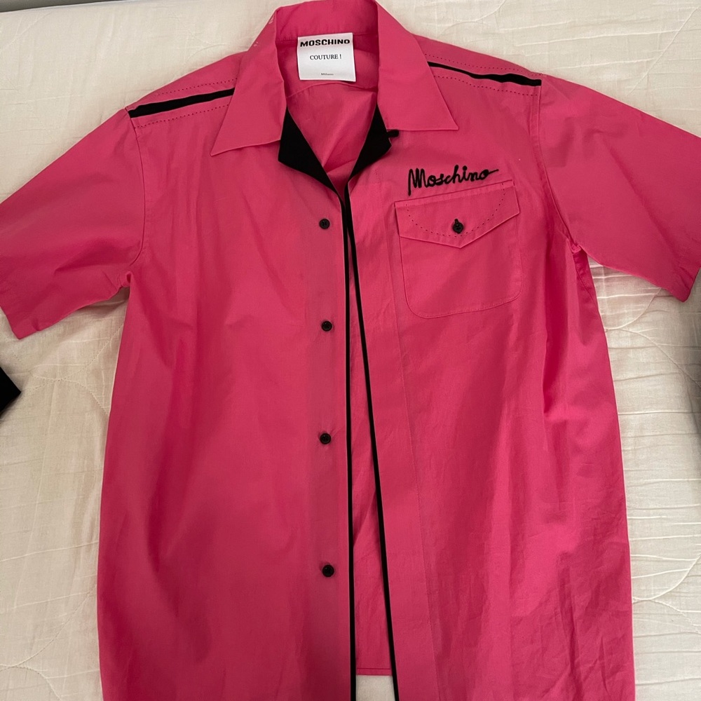 Moschino Couture men’s bowling shirt